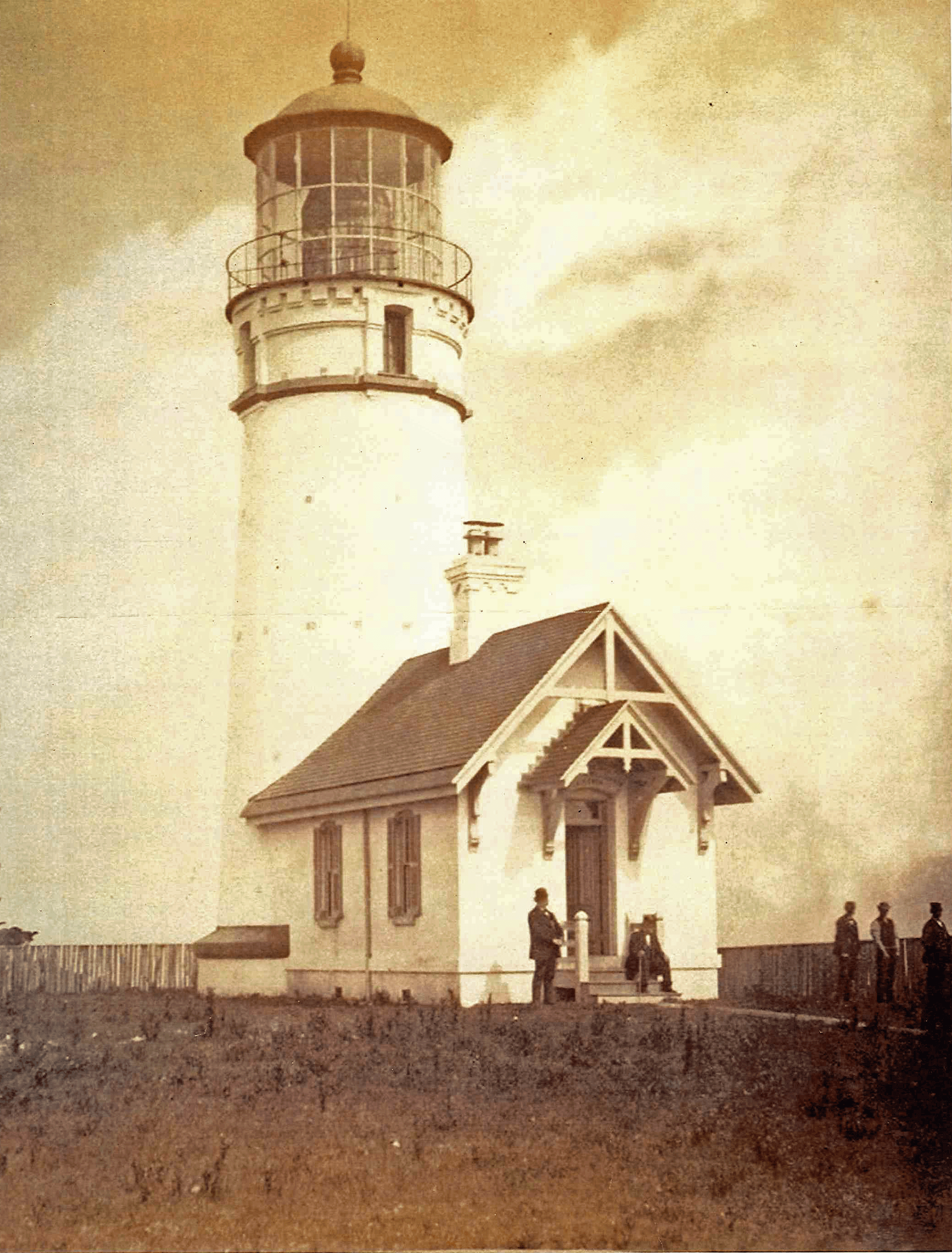 Cape Blanco Lighthouse by Eadweard Muybridge
